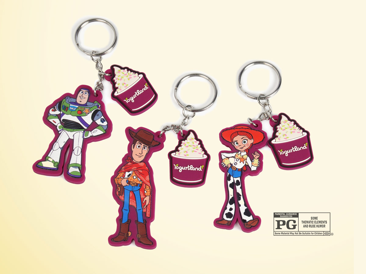 Yogurtland keychains